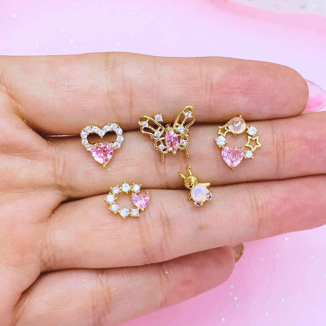 Arete Doble Heart 💕